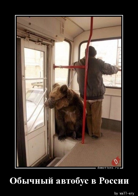 Обычный автобус в России
