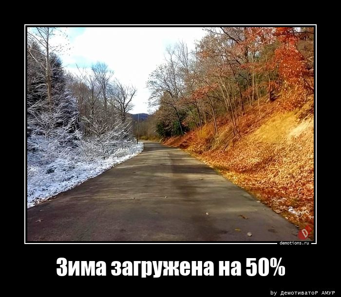 Зима загружена на 50%