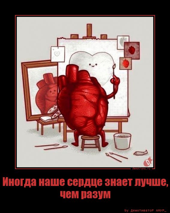 Иногда наше сердце знает лучше,nчем разум